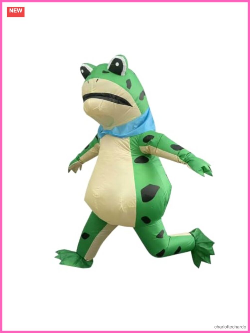 Unisex Inflatable Frog Costume Blow Up Animal Suit Halloween Cosplay